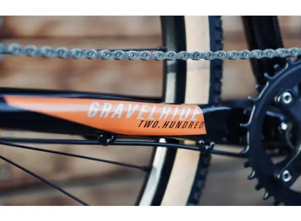 Rock Machine Gravelride 200 gravel rower Gloss Black/Brick Orange/Silver