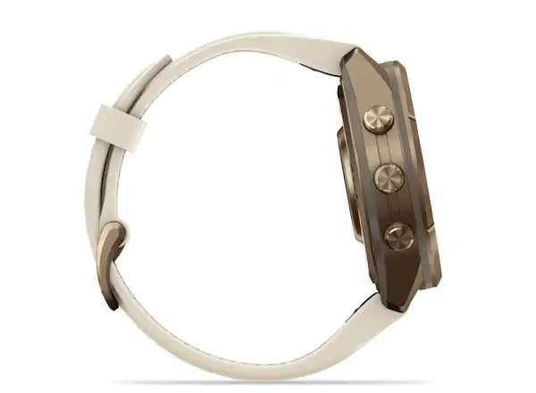 Garmin Fénix 9 Pro inReach 43 mm smartwatch Autumn Gold Titanium Cream/French Gray
