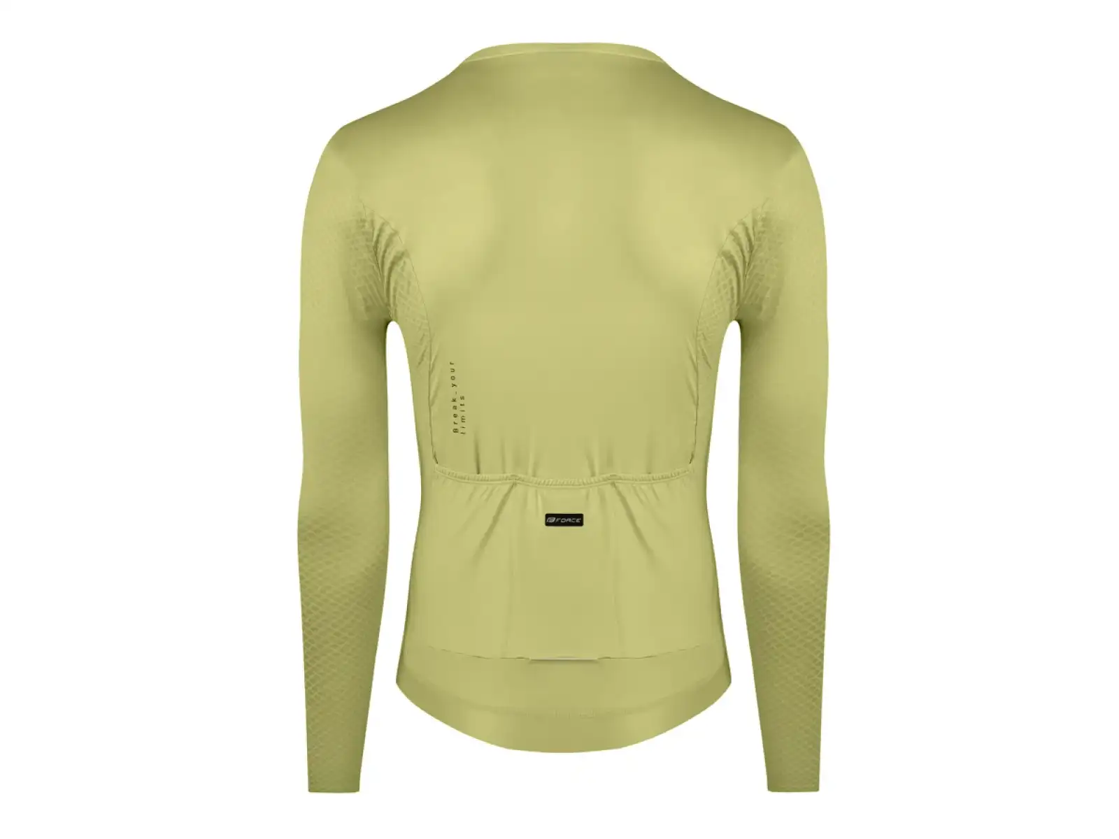 Force Plain męska koszulka kolarska z długim rękawem zielona