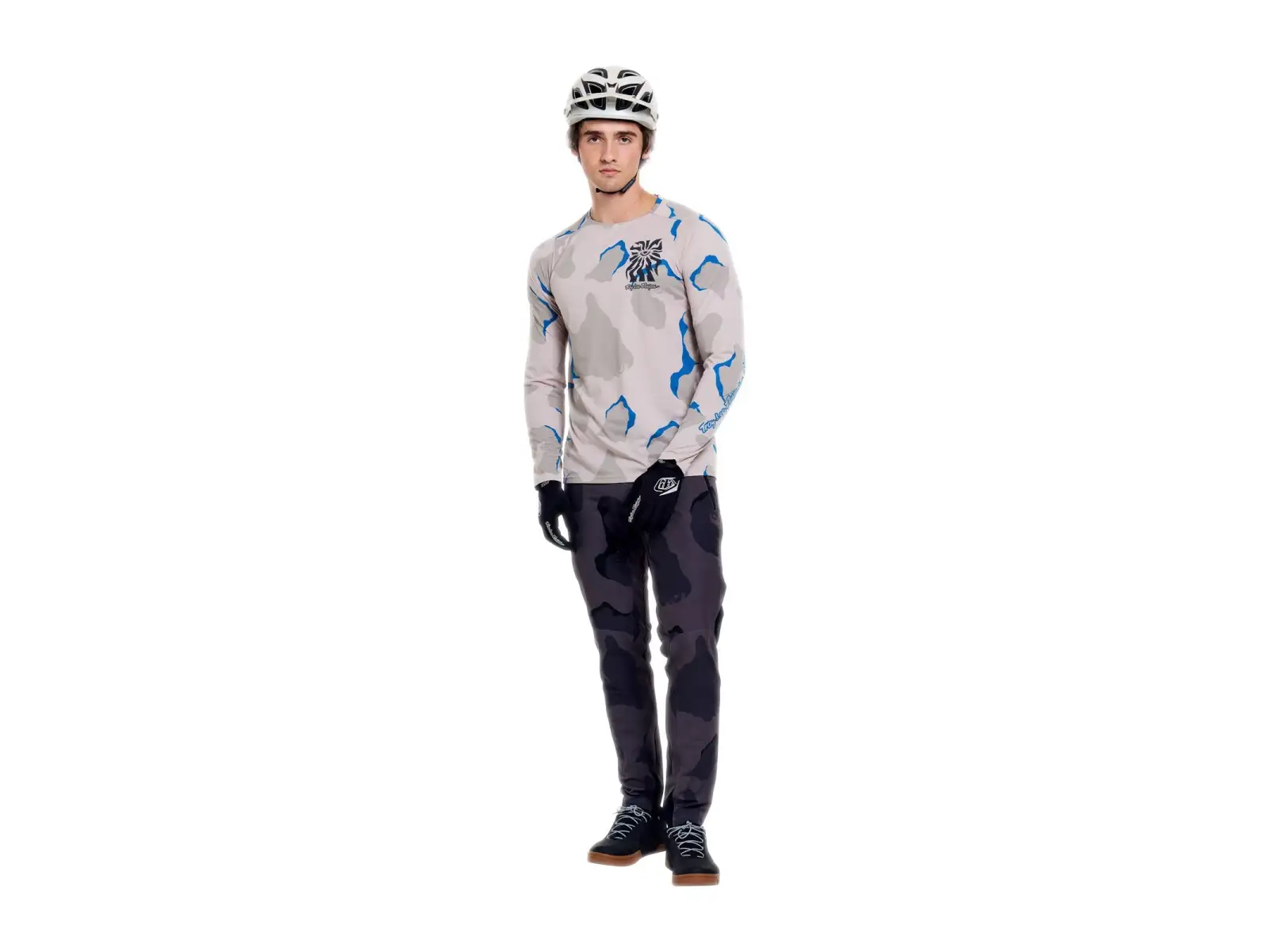 Troy Lee Designs Skyline Pro męska koszulka z długim rękawem Flow Camo Pumice