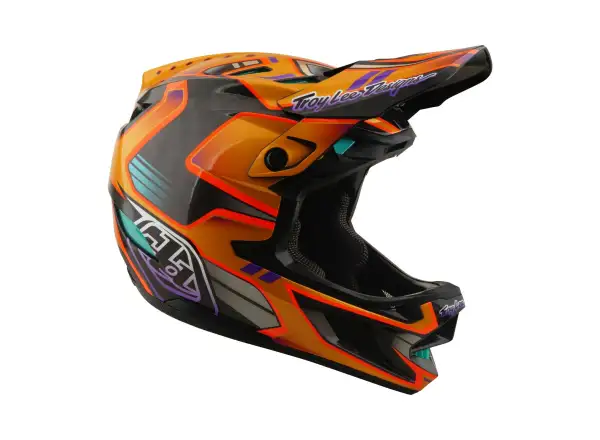 Troy Lee Designs D4 Carbon MIPS kask Crest Gold