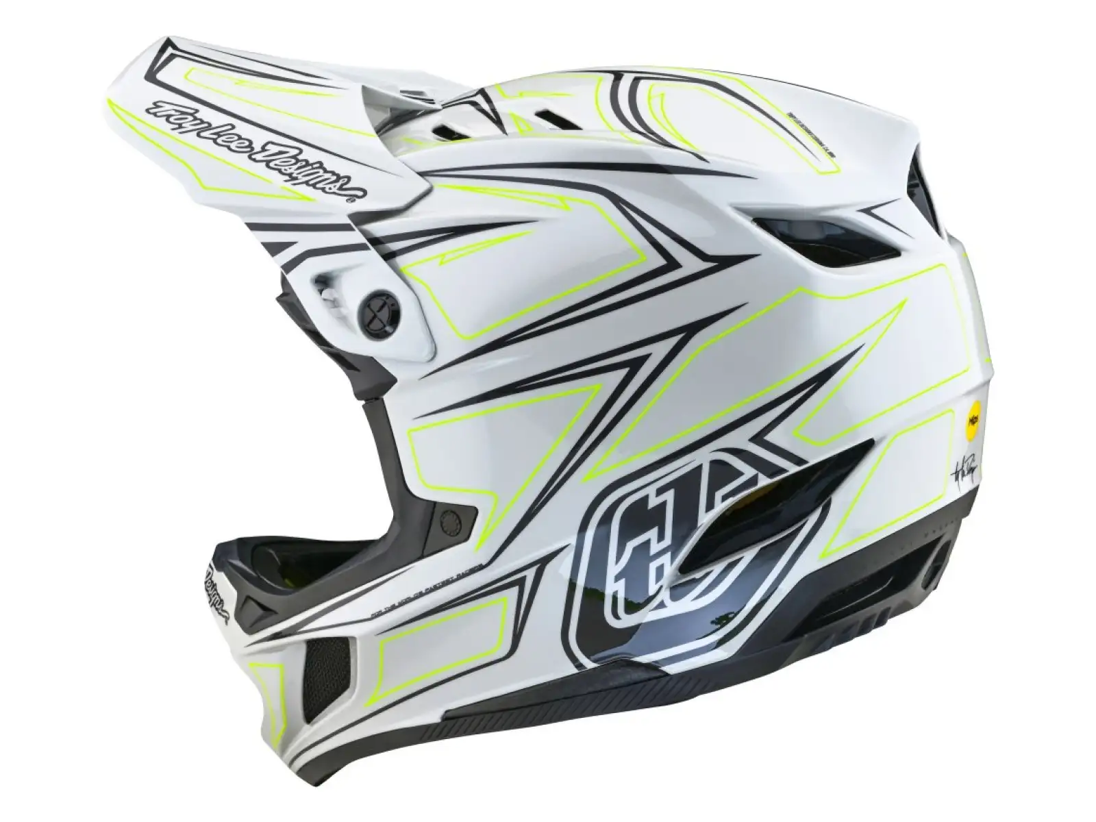 Troy Lee Designs D4 Composite MIPS Pinned kask Light Gray