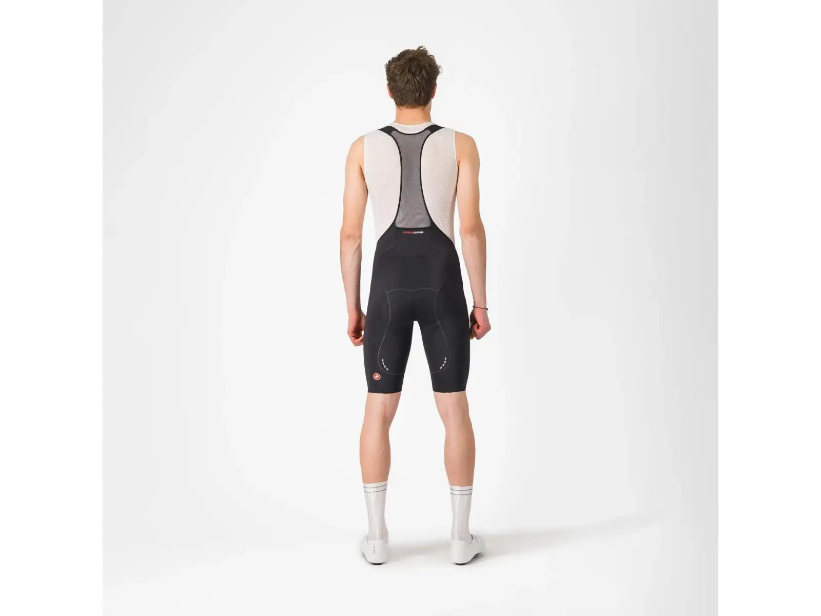 Castelli Free Aero Race męskie spodenki z wkładką i szelkami Black