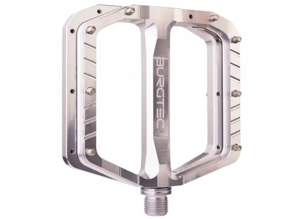 Burgtec Penthouse MK5 platformowe pedały Rhodium Silver