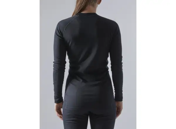 Craft Core Warm Baselayer damski zestaw koszulka długi rękaw+spodnie czarna