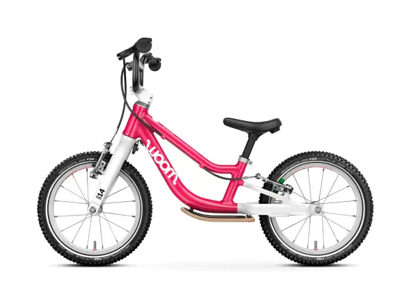 Woom GO 1 Plus rowerek biegowy dla dzieci 14" Hot Pink