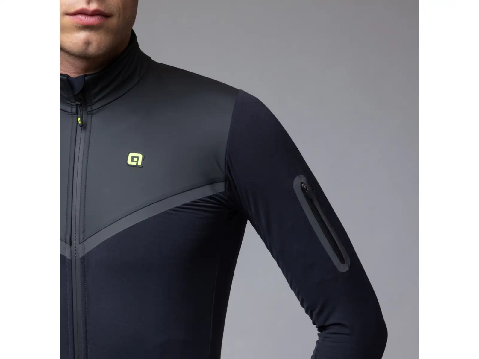 Alé R-EV1 Wool Speed męska zimowa kurtka rowerowa Black