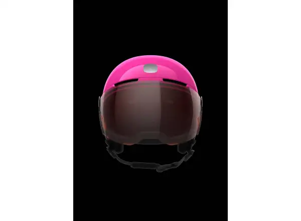 POC POCito Obex Visor dziecięcy kask narciarski Fluorescent Pink