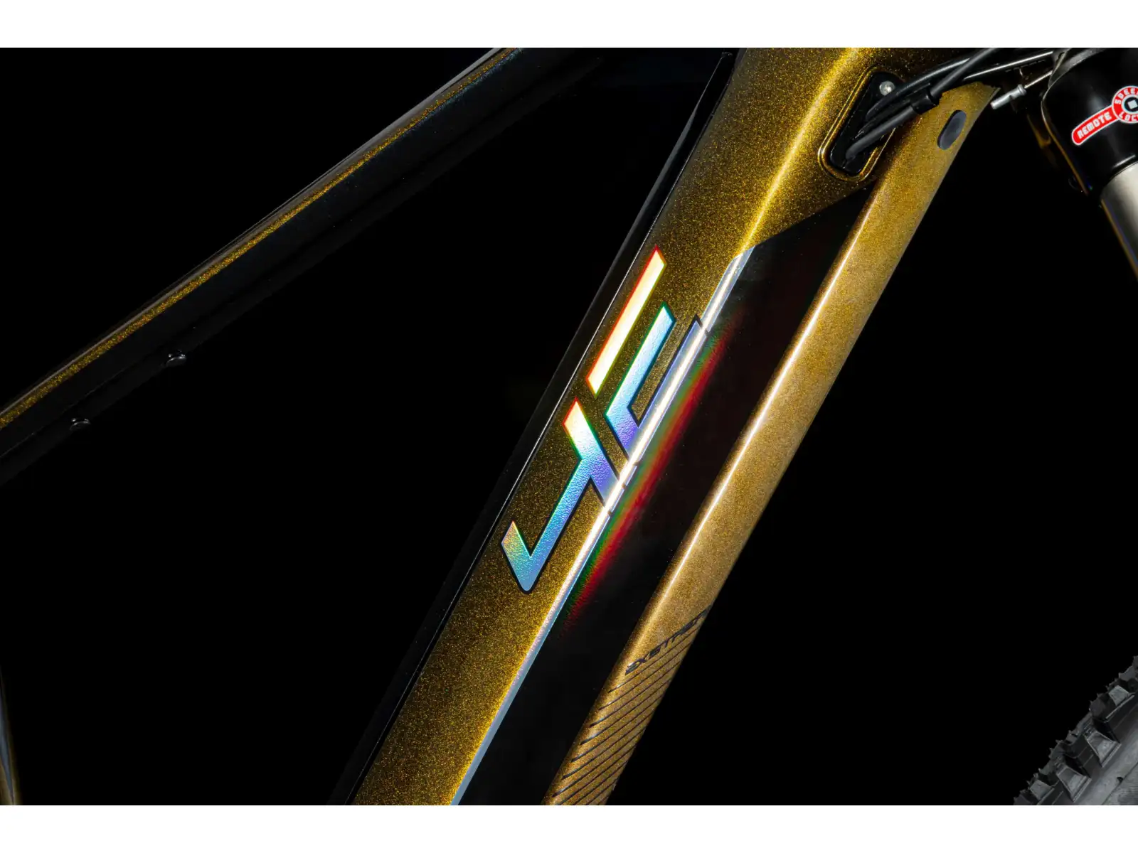 4EVER Exstream Elite górski rower elektryczny Jungle Gold/Mirror