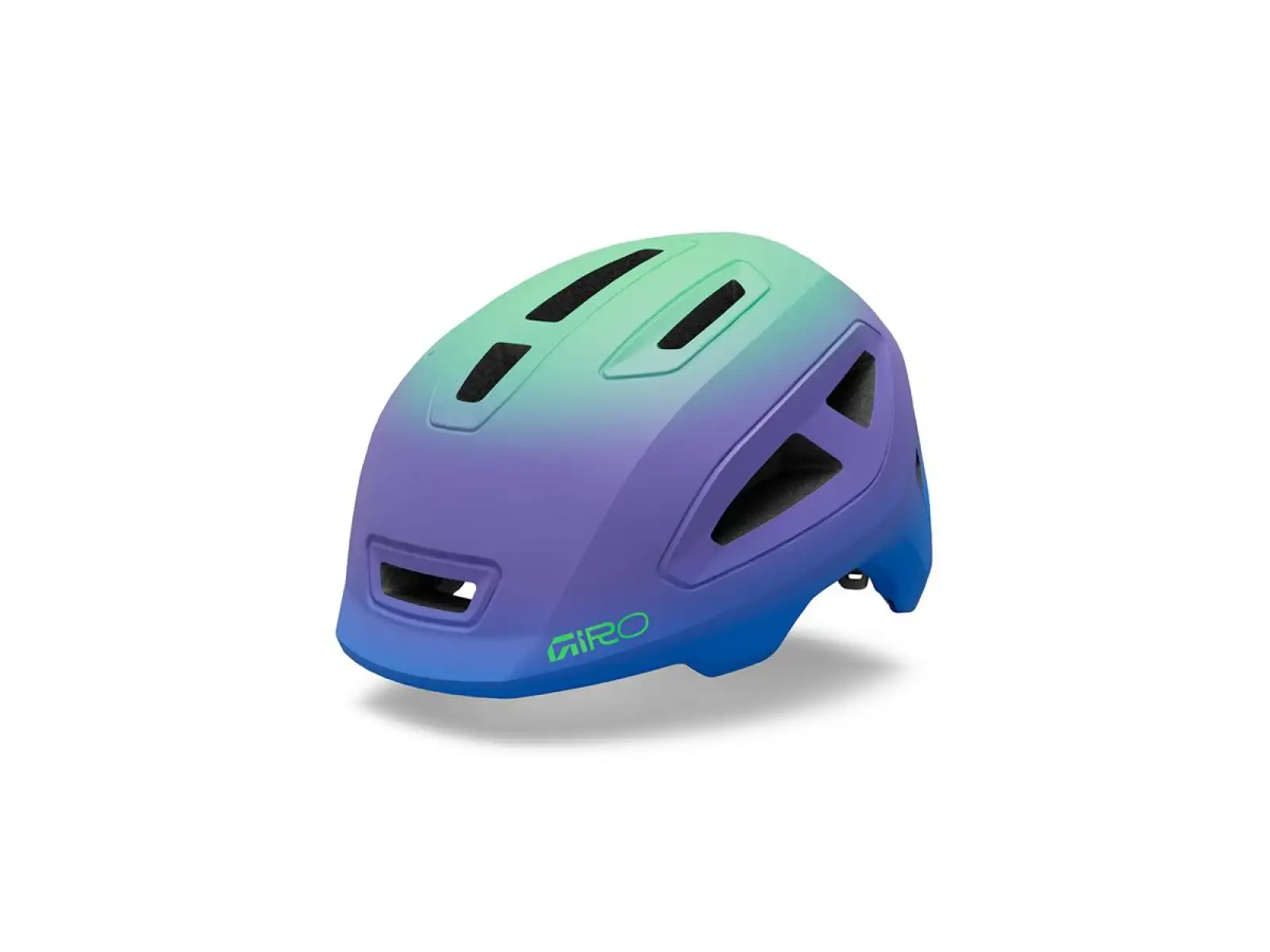Giro Scamp II dziecięcy kask Mat Blue Jewel/Vivid Green Fade