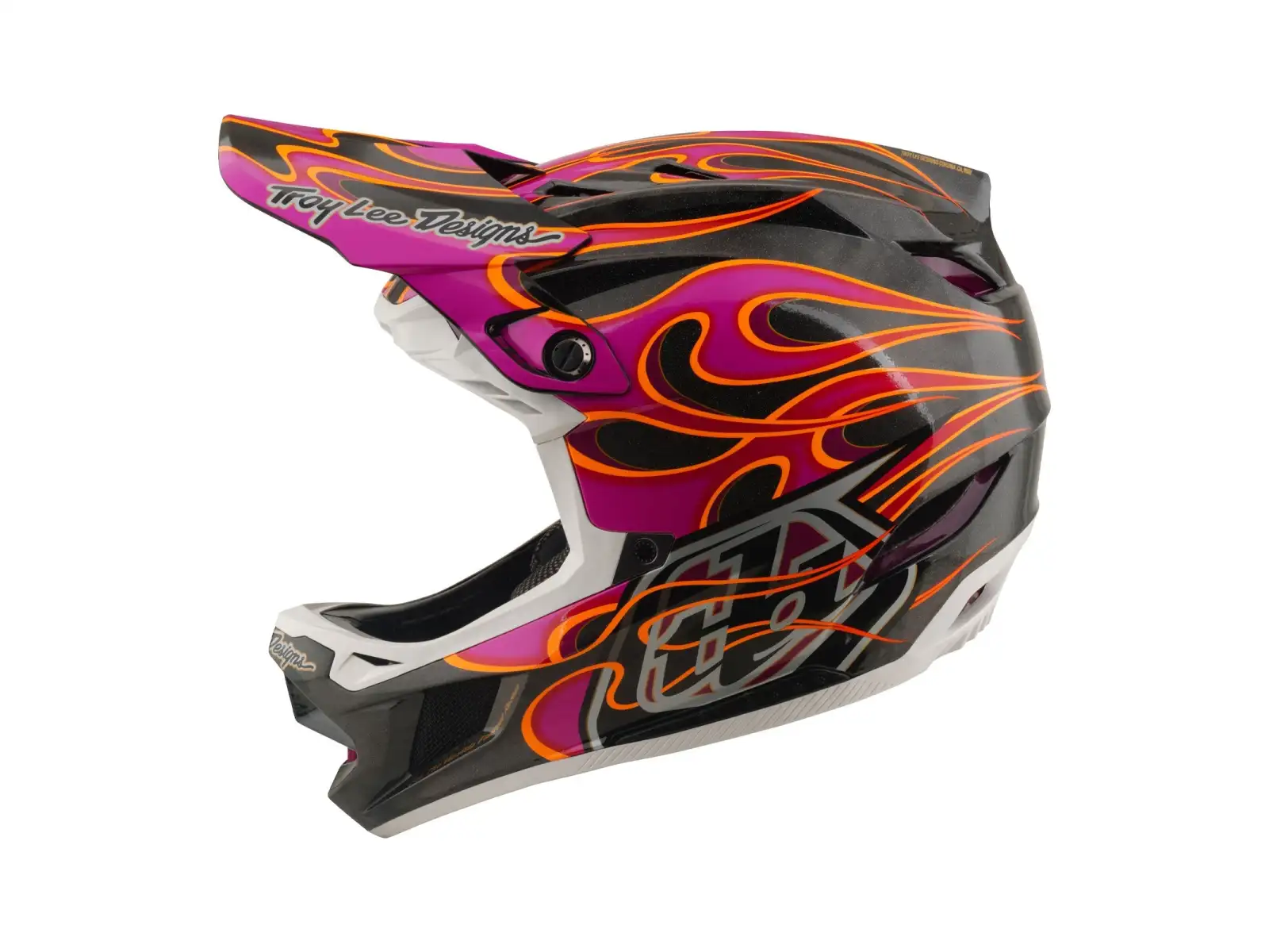 Troy Lee Designs D4 Carbon MIPS kask Torched Carbn/Magenta
