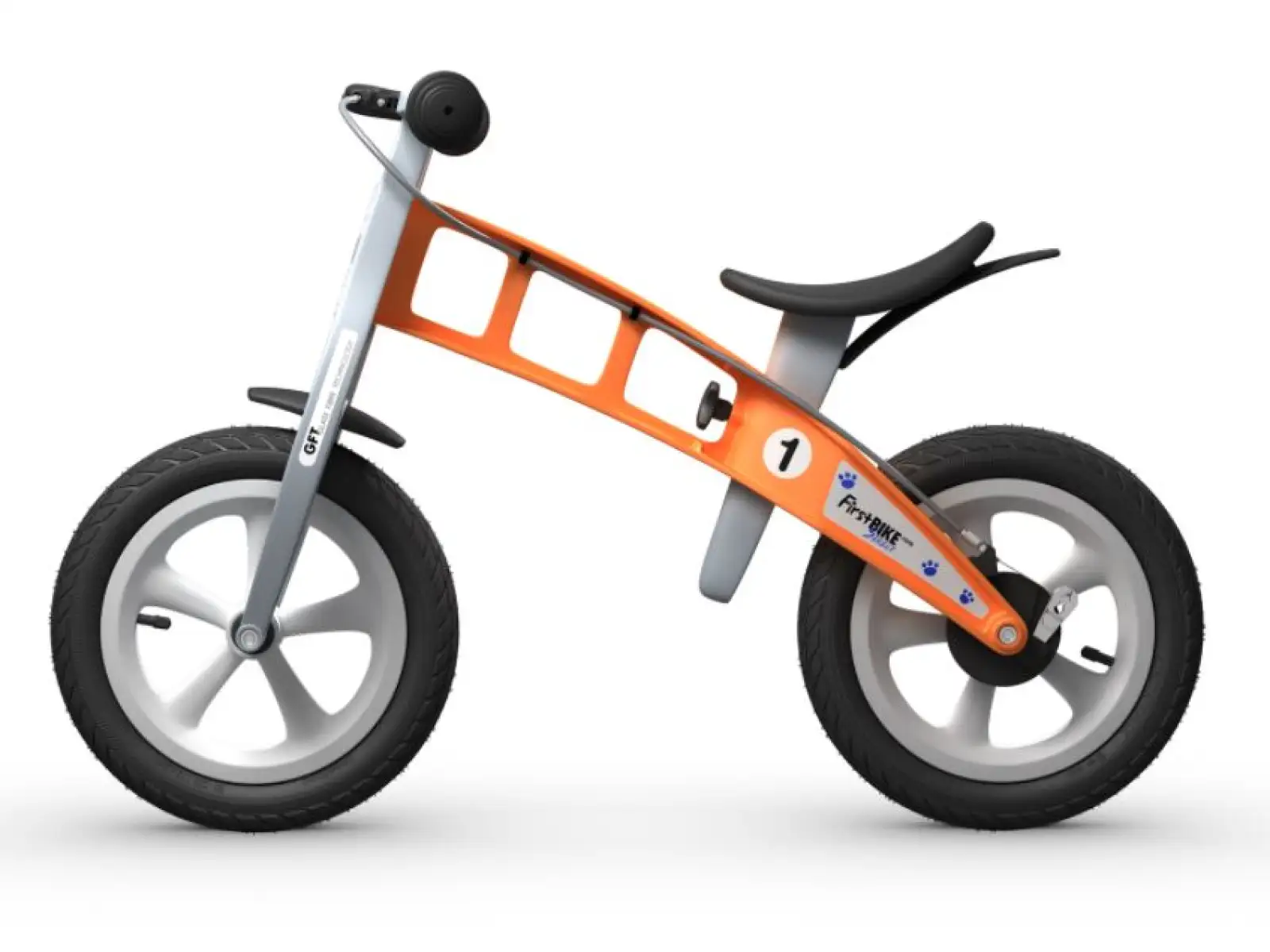 First Bike Street rowerek biegowy dla dzieci pomarańczowa