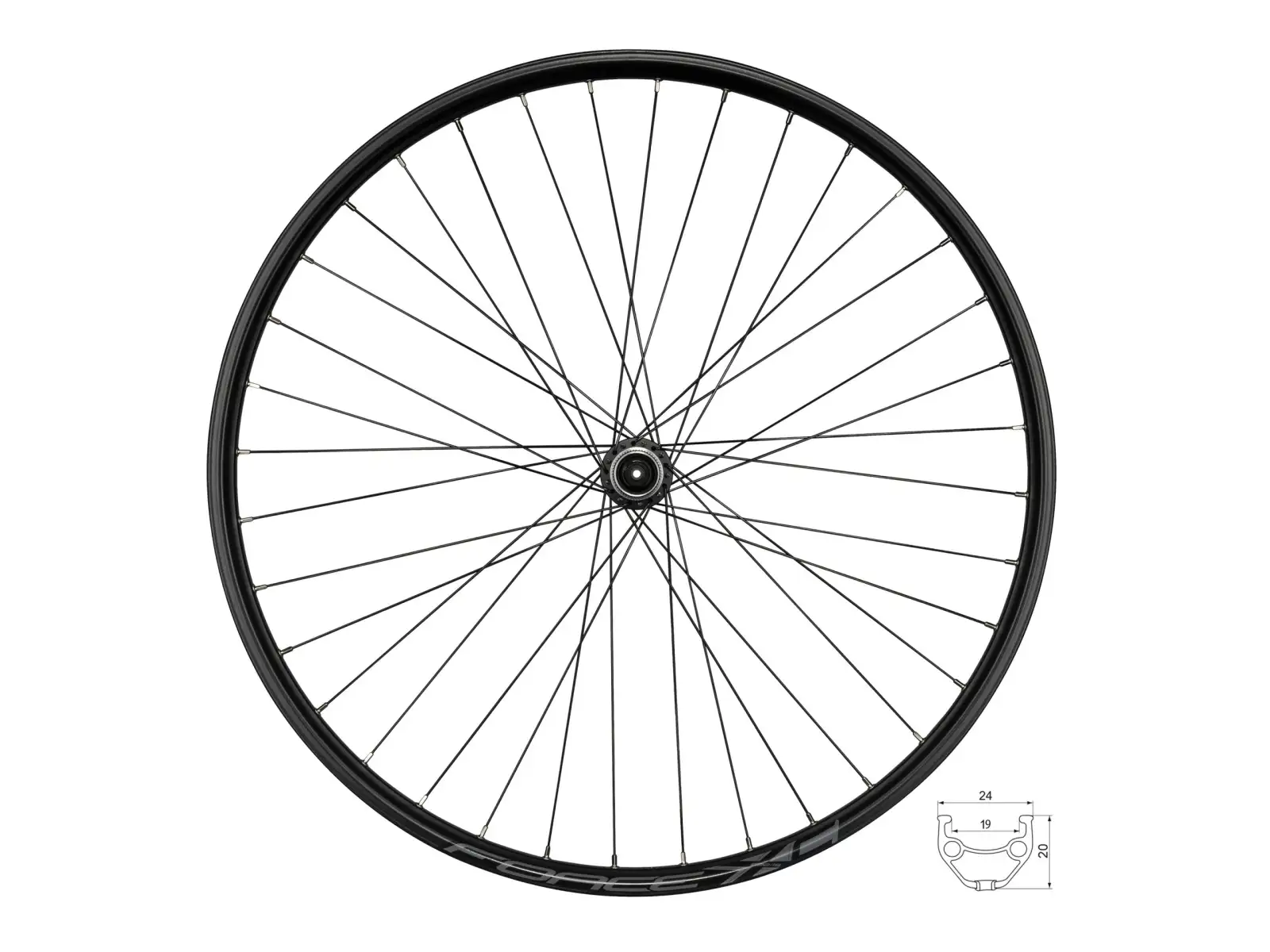 Force XC Disc 29 CL tylne zaplecione koło piasta Shimano