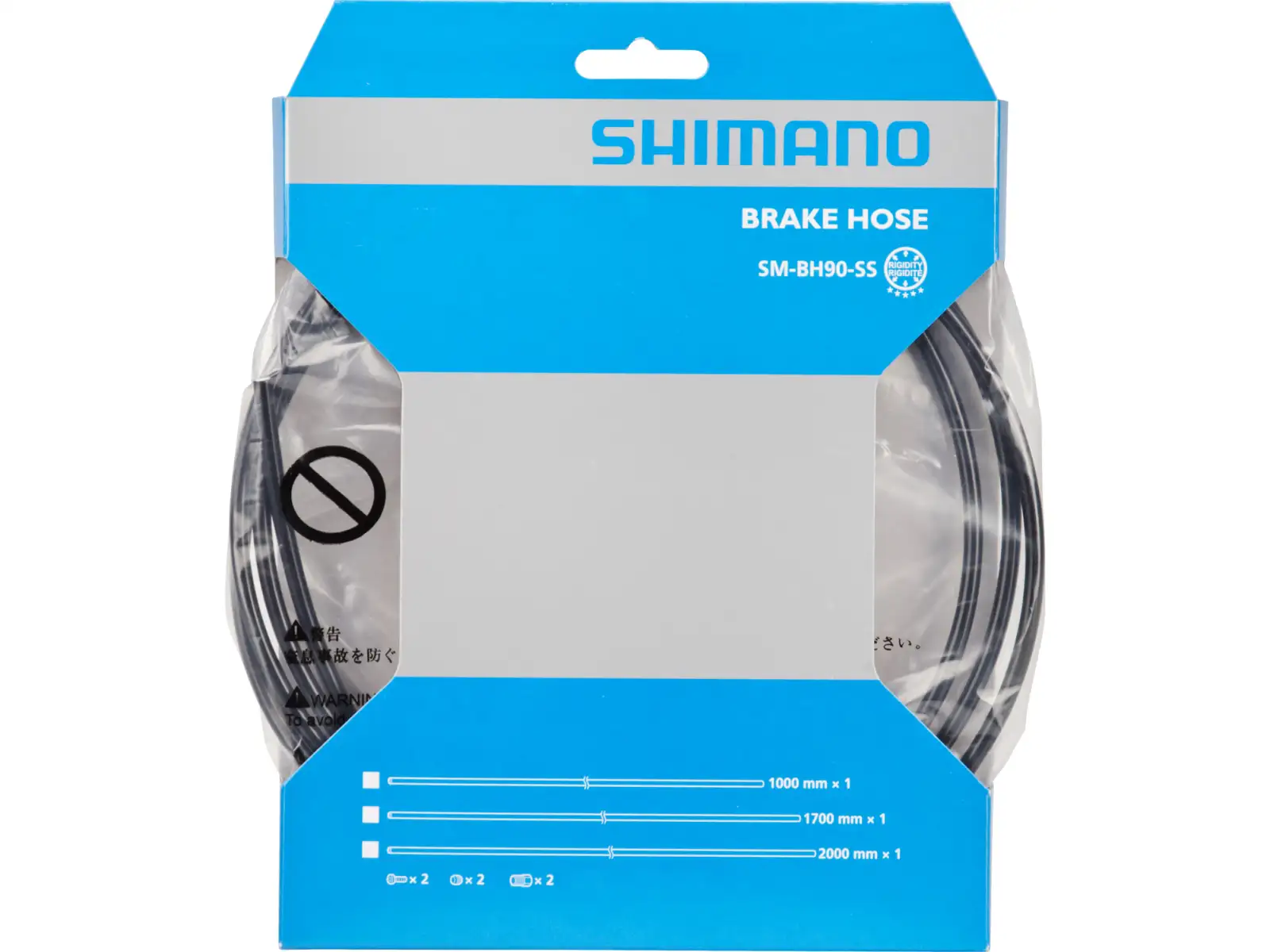 Shimano SM-BH90-SS przewód hamulcowy 2000 mm, prosty – prosty, czarny