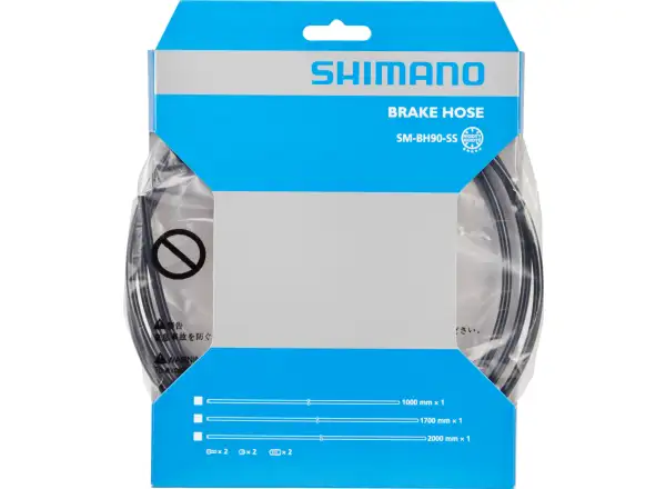 Shimano SM-BH90-SS przewód hamulcowy 2000 mm, prosty – prosty, czarny