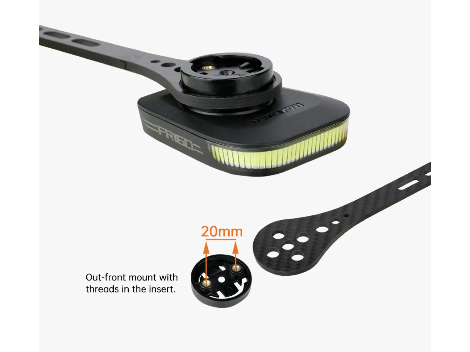 Ravemen dolny uchwyt do świateł serii FR (Garmin)