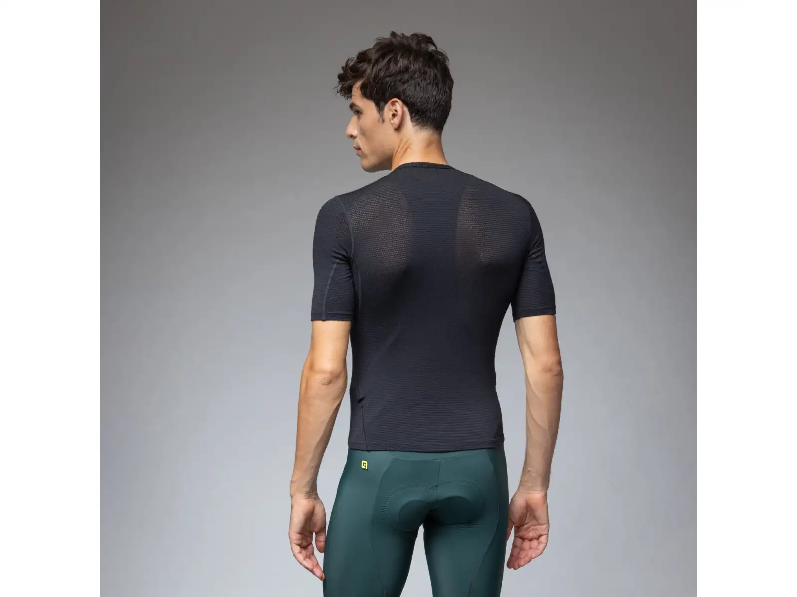 Alé Intimo Merino męska koszulka termoaktywna krótki rękaw Black