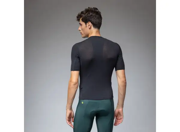Alé Intimo Merino męska koszulka termoaktywna krótki rękaw Black