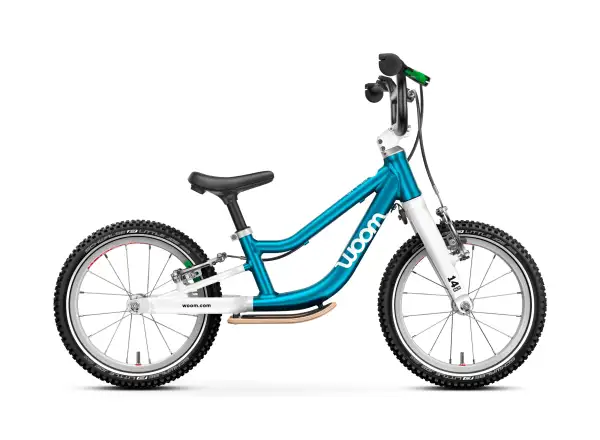 Woom GO 1 Plus rowerek biegowy dla dzieci 14" Metallic Blue