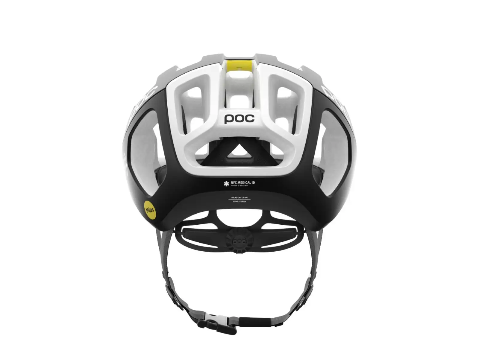 POC Ventral Air MIPS NFC kask Uranium Black/Hydrogen White Matt