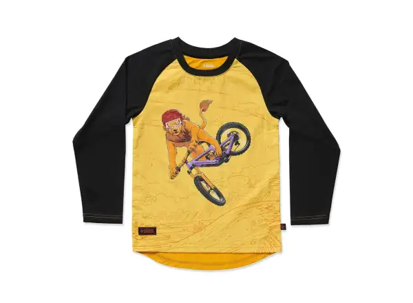 Kids Ride Shotgun Lion Windproof dziecięca koszulka z długim rękawem