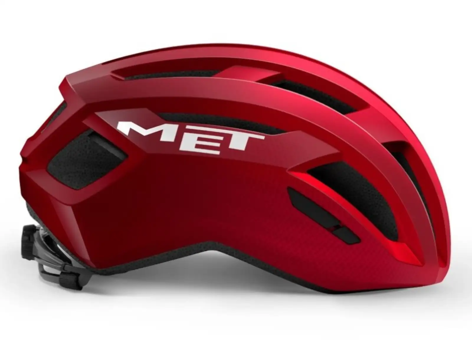 MET Vinci MIPS kask rowerowy czerwony metaliczny błyszczący