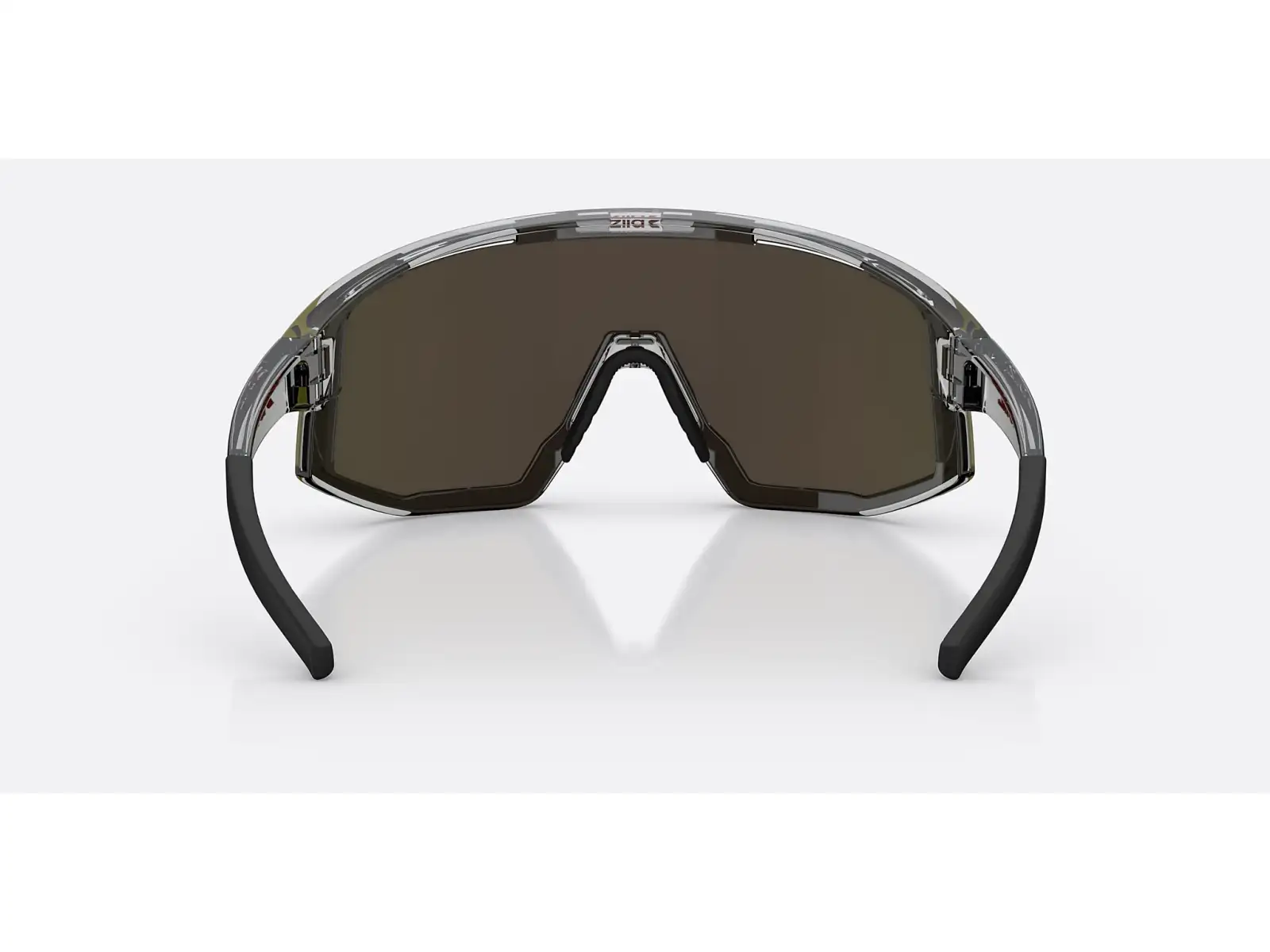 Bliz Fusion okulary przeciwsłoneczne Transparent Dark Grey/Brow Red Multi