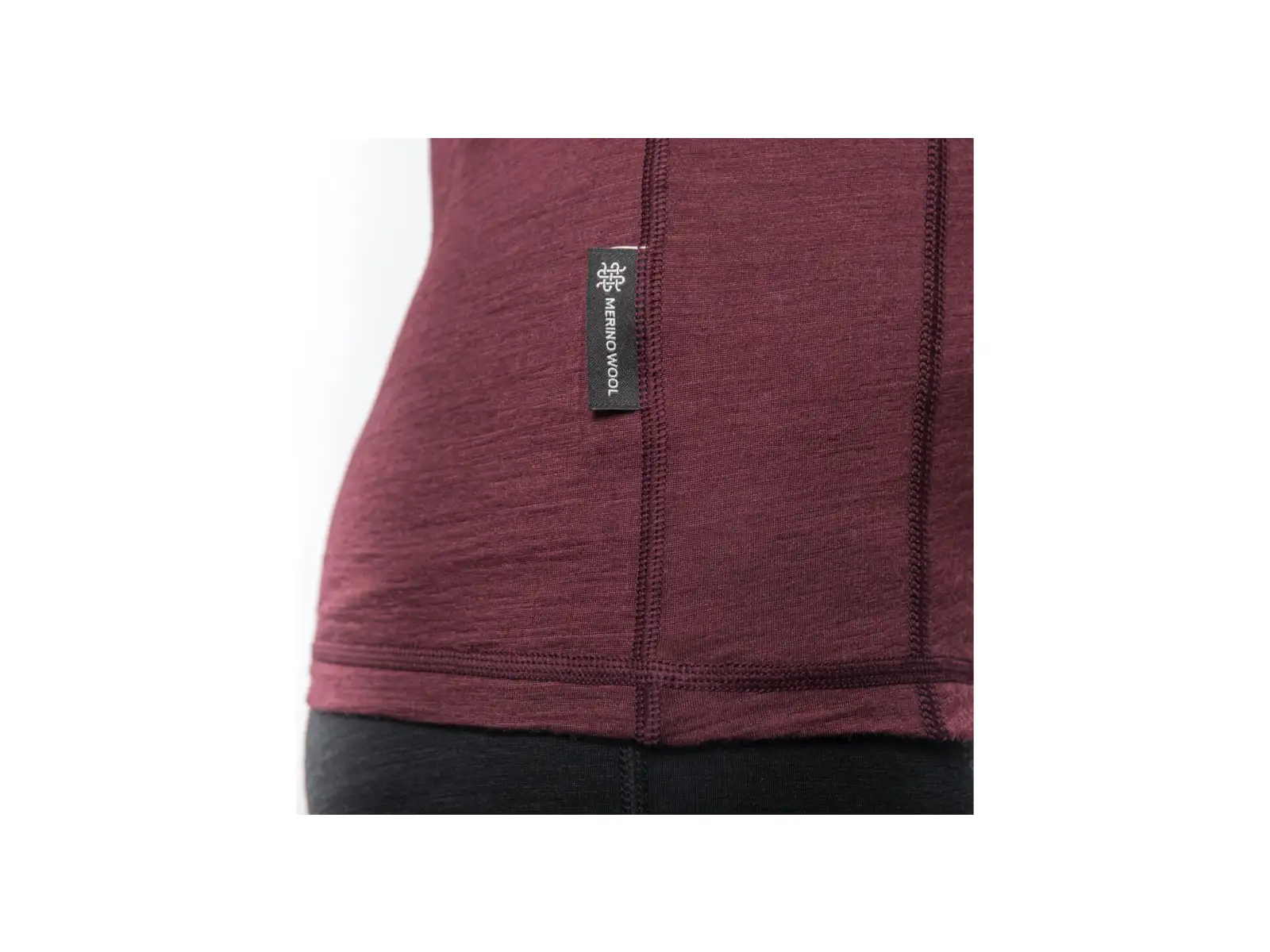 Sensor Merino Air damska koszulka długi rękaw Port Red