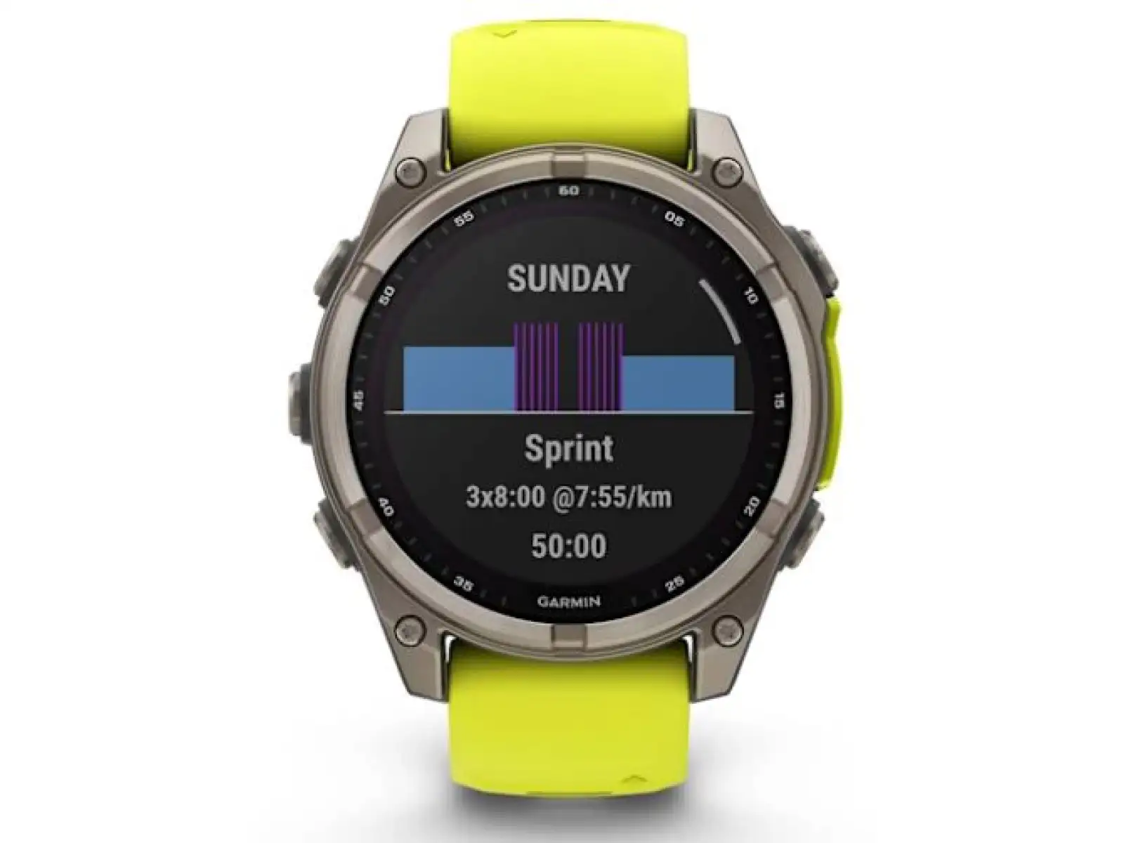 Garmin fenix 8 - 47 mm Solar Sapphire inteligentny zegarek Titanium Yellow/Graphite
