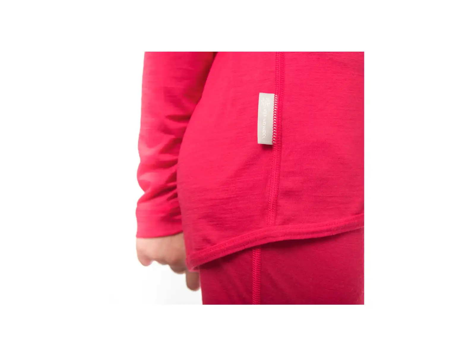 Sensor Merino Air dziecięcy zestaw koszulka z długim rękawem + dolne spodnie Magenta