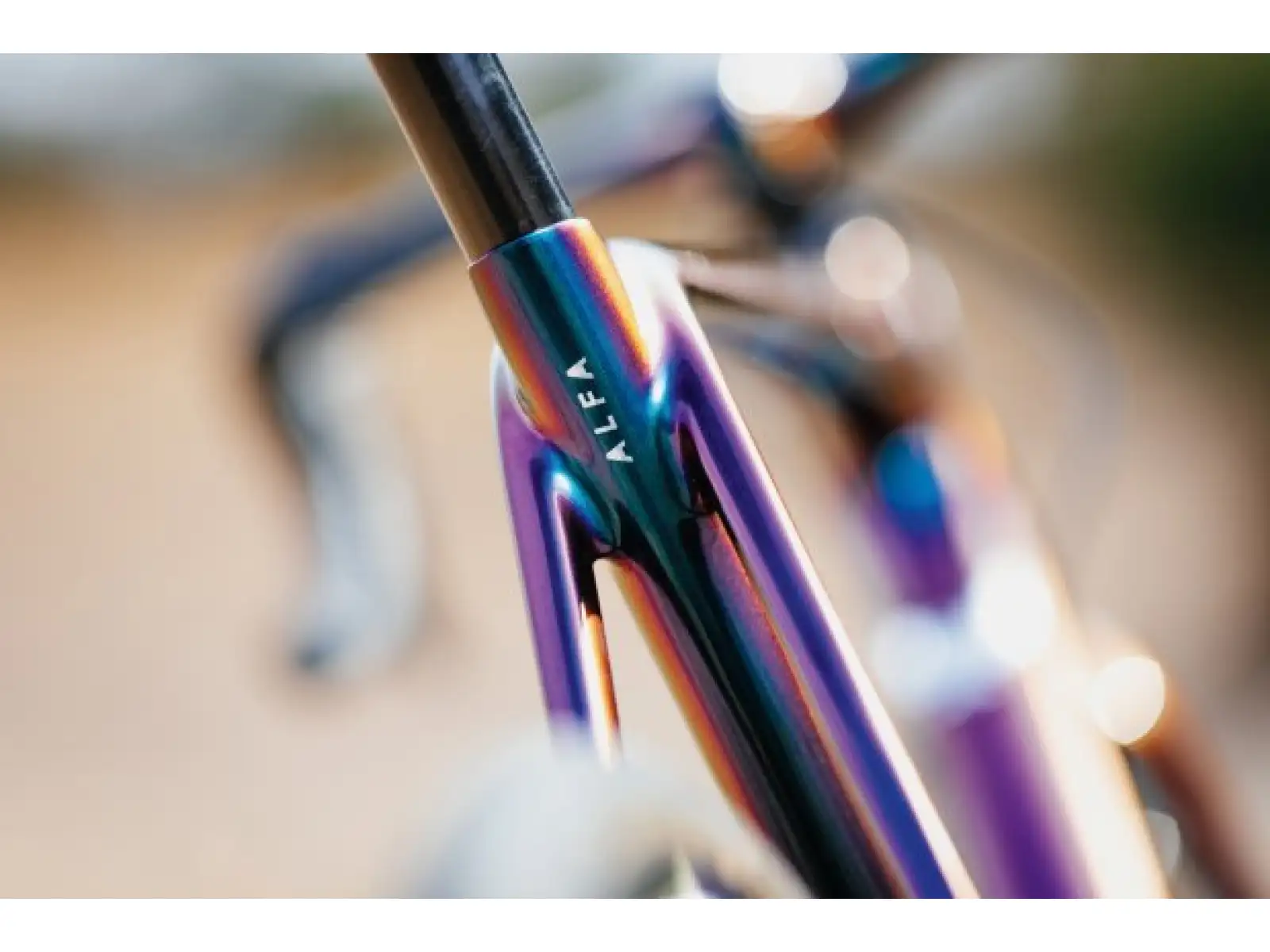 Allied Cycle Works Alfa Disc szosowy zestaw ram Harlequin Magenta to gold
