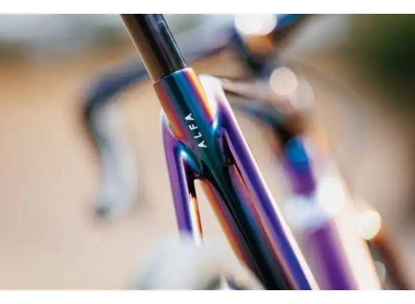 Allied Cycle Works Alfa Disc szosowy zestaw ram Harlequin Magenta to gold