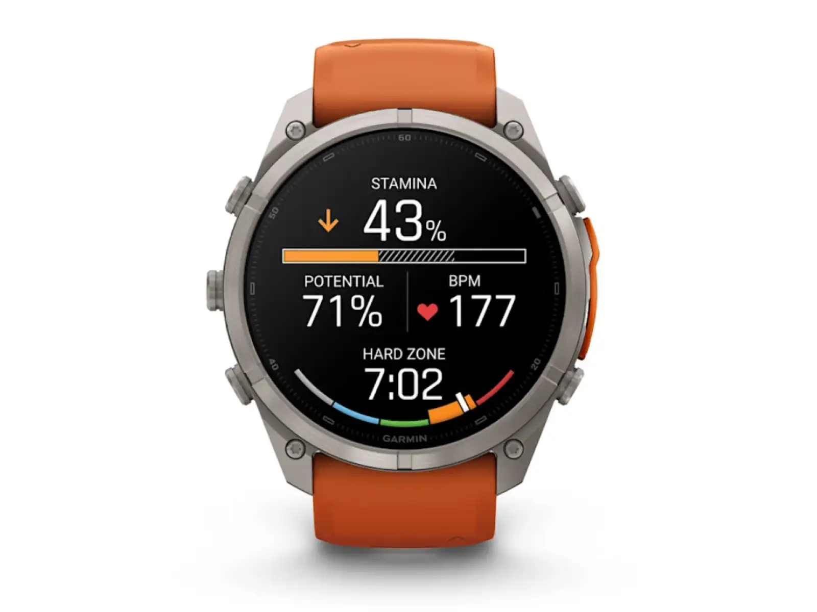 Garmin Fénix 9 Pro inReach 51 mm smartwatch  Titanium Autumn orange/Spark orange