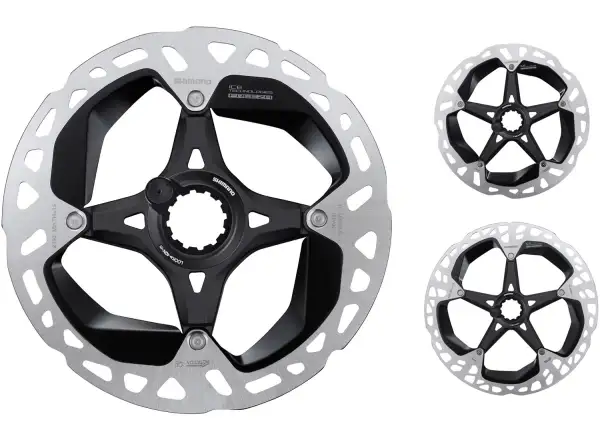 Shimano RT-MT900 tarcza hamulcowa 140 mm, center lock, Ice Tech, zewnętrzny lock ring