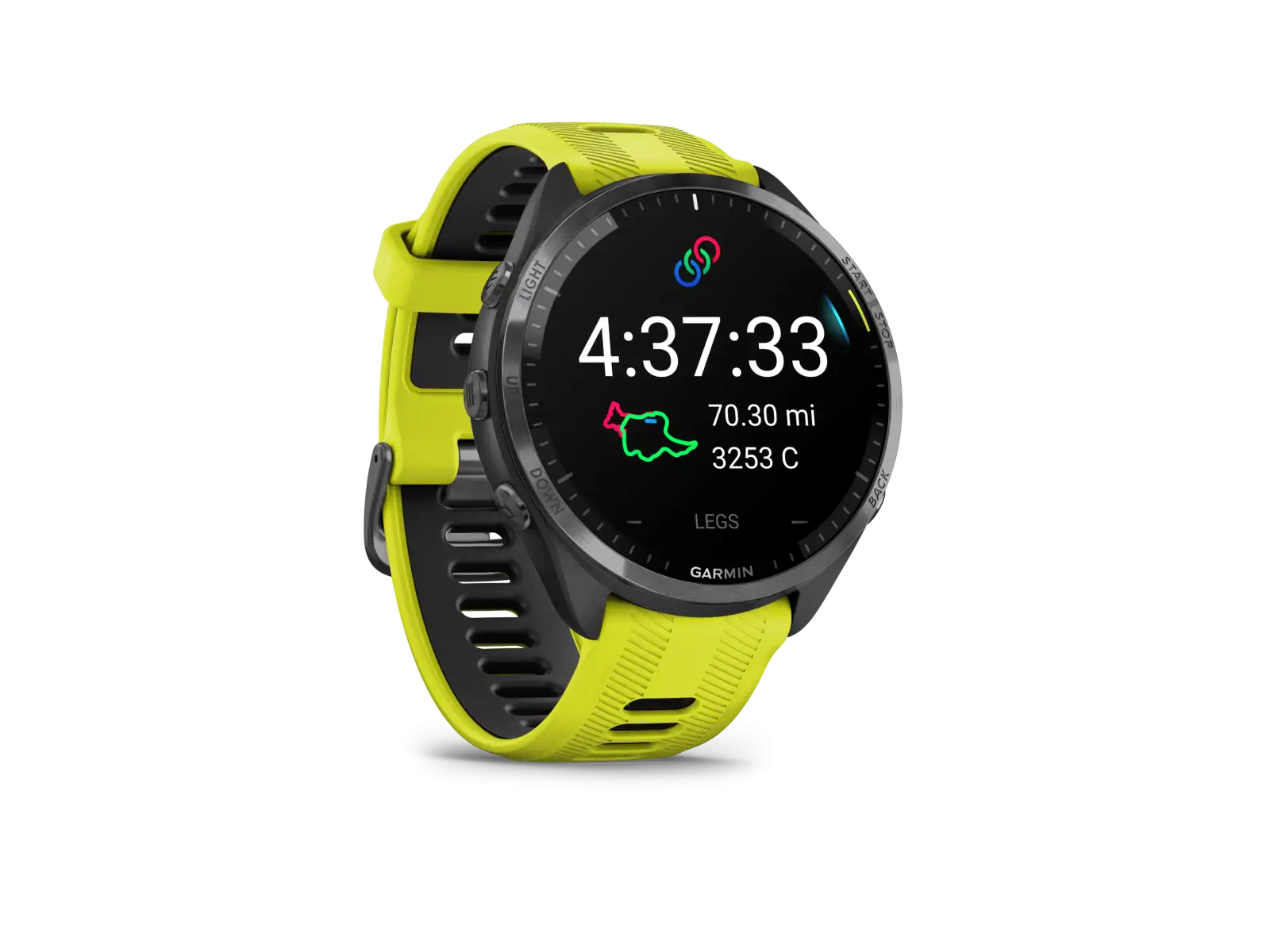Garmin Forerunner 965 inteligentny zegarek Carbon Grey Titan DLC/Yellow