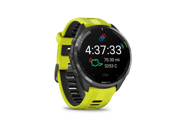 Garmin Forerunner 965 inteligentny zegarek Carbon Grey Titan DLC/Yellow