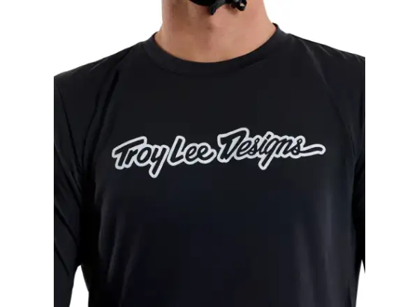 Troy Lee Designs Skyline Ride Tee męska koszulka z długim rękawem Signature Black