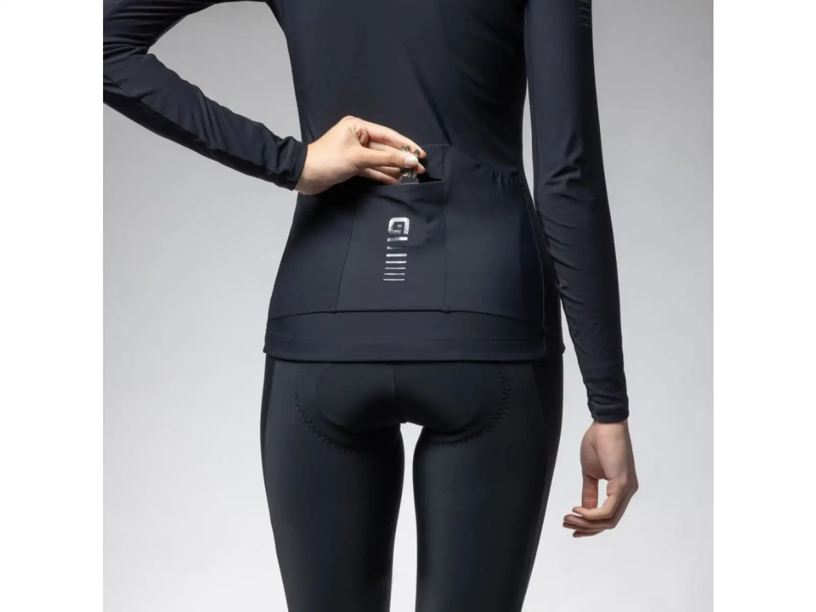 Alé R-EV1 Warm Race 2.0 damski ocieplony dres długi rękaw black