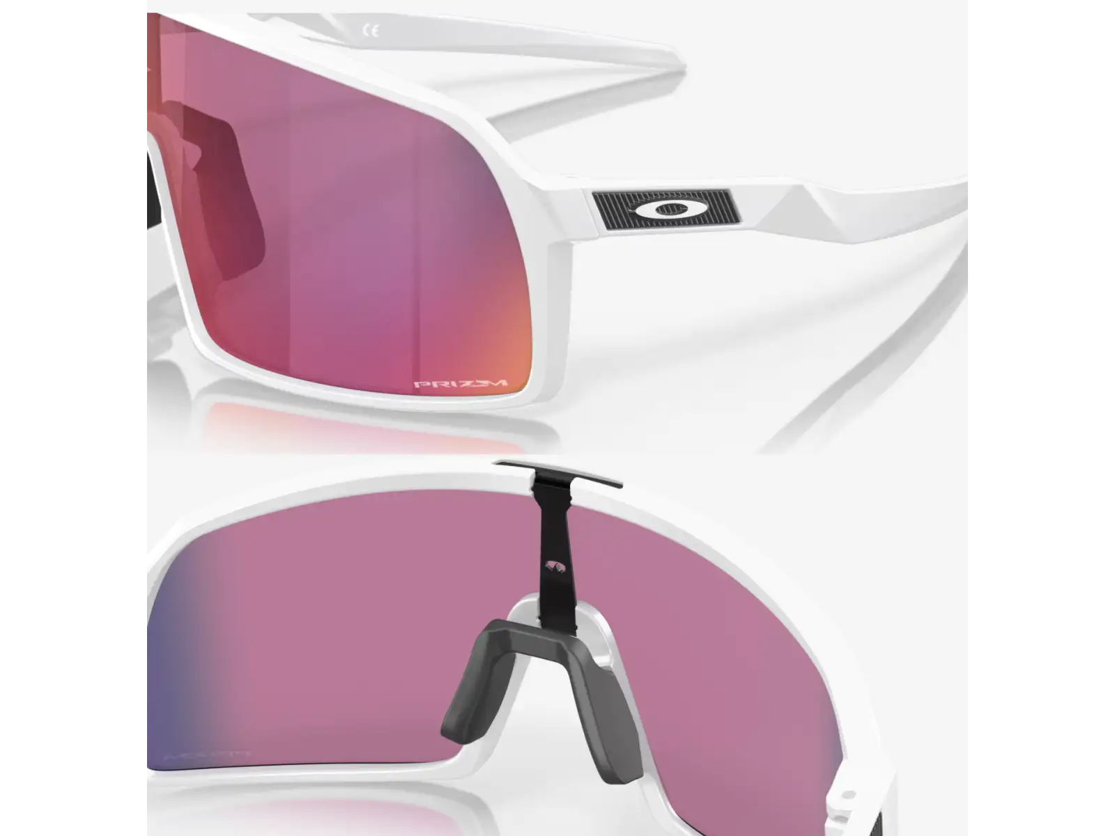 Oakley Sutro S okulary Matte White/Prizm Road