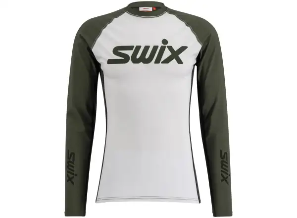 Swix RaceX Dry męska koszulka długi rękaw Bright White/Olive