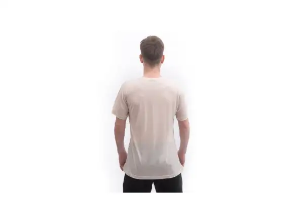 Sensor Merino Lite męska koszulka z krótkim rękawem Mottled Beige