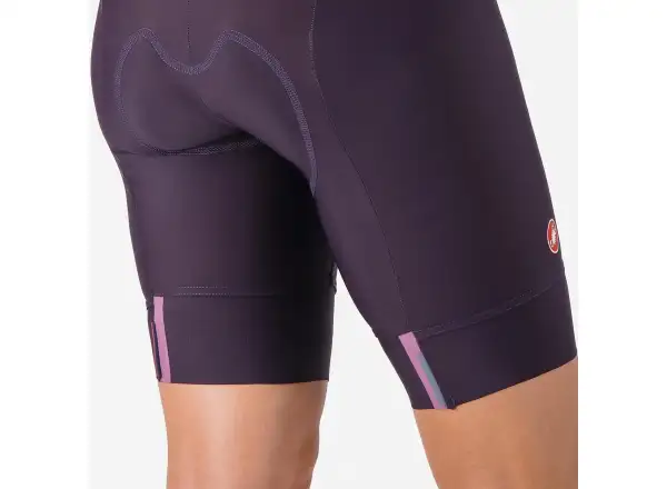 Castelli Prima 2 DT damskie spodenki z wkładką i szelkami Dark Night Shade/Deep Purple