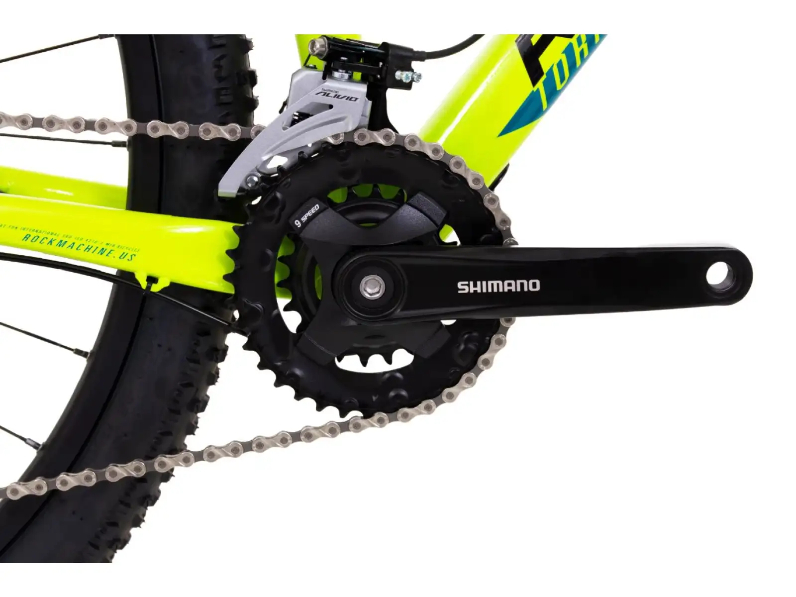 Rock Machine Torrent 20-29 rower górski gloss radioactive yellow/black/petrol blue