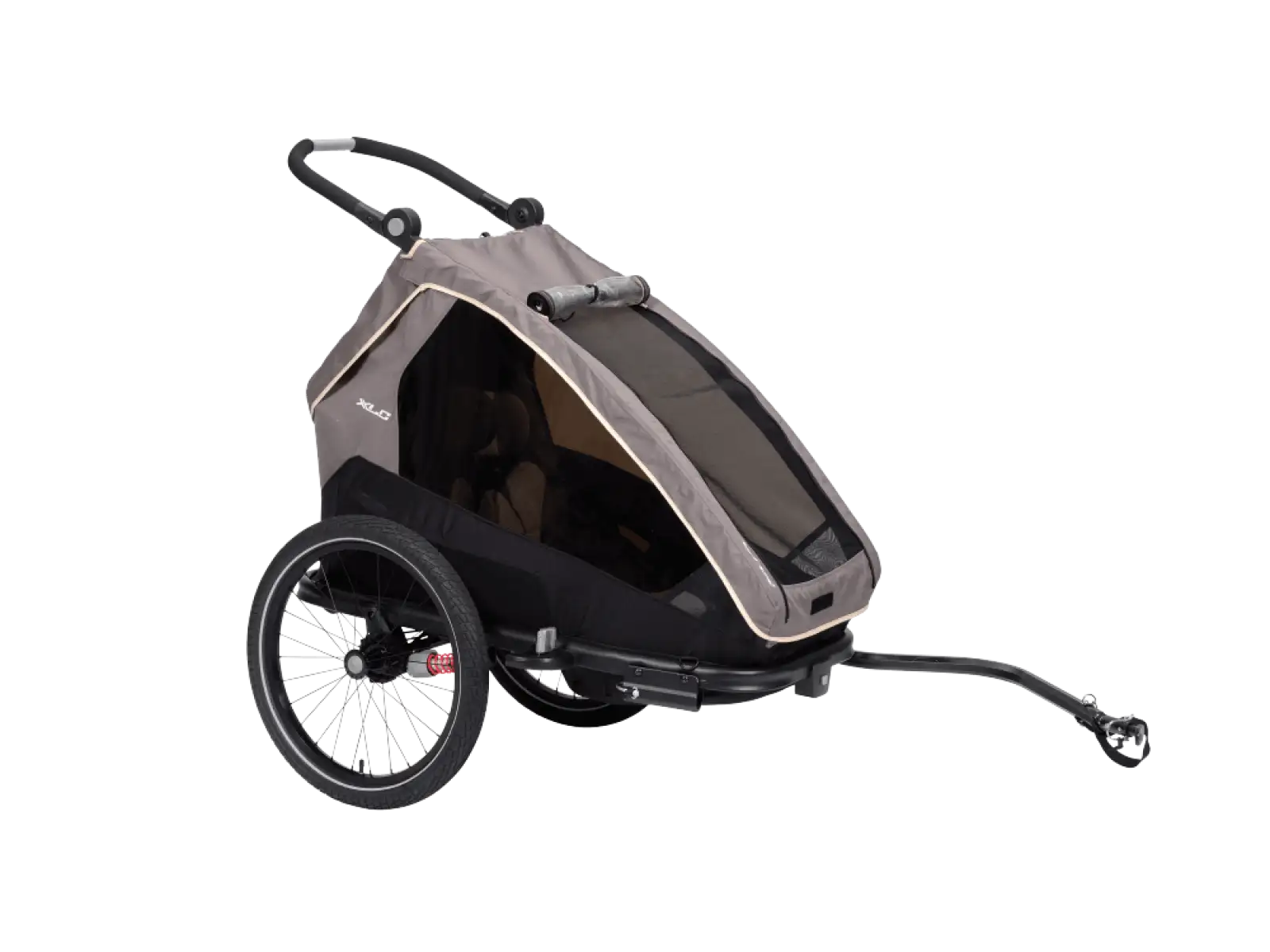 XLC MONOs BS-C09 dziecięca przyczepka rowerowa 20" szary/beżowy/antracyt