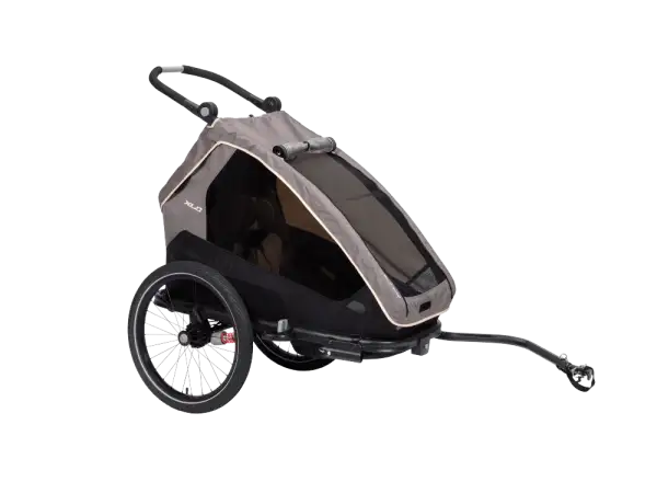 XLC MONOs BS-C09 dziecięca przyczepka rowerowa 20" szary/beżowy/antracyt
