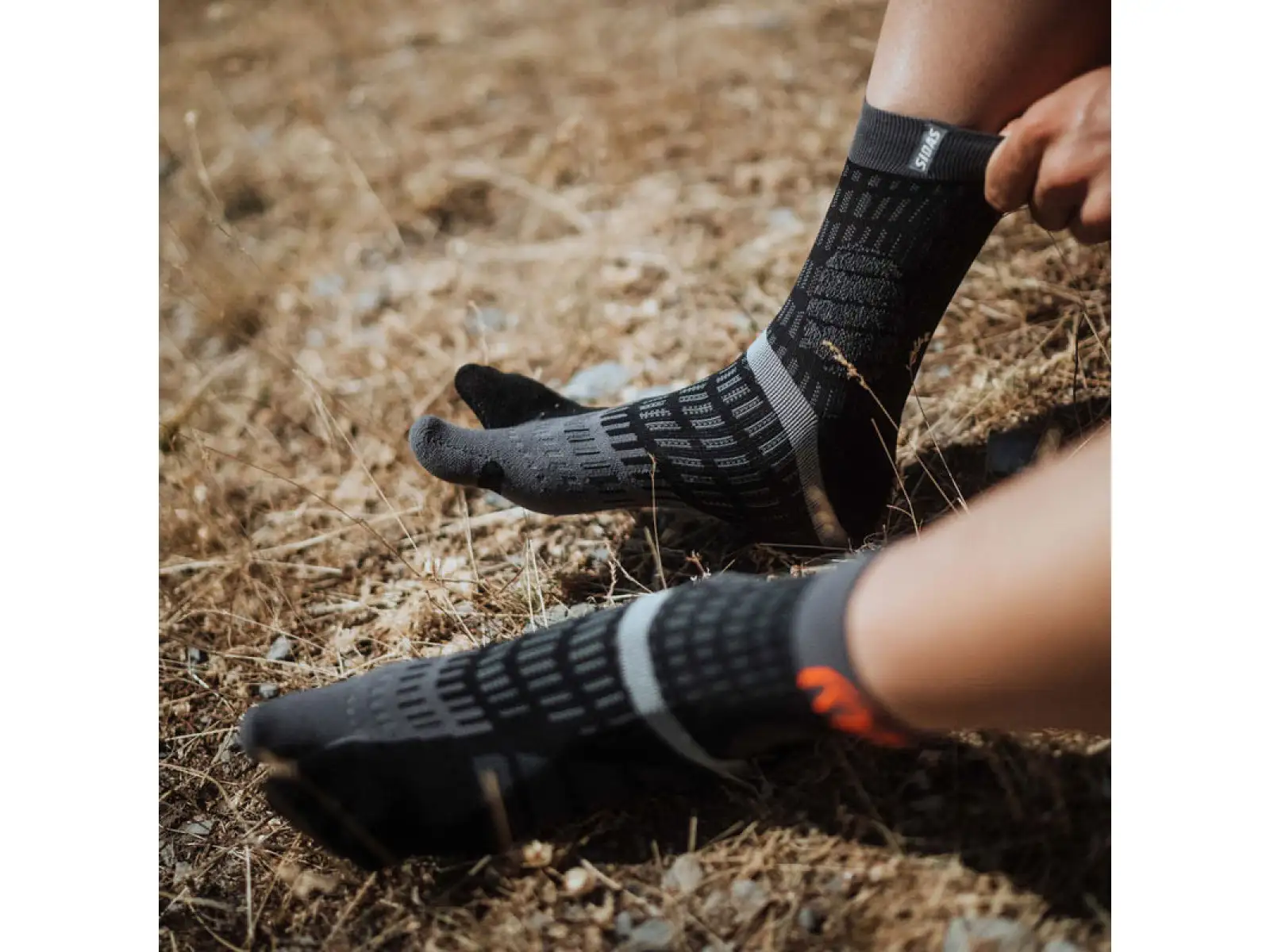 Sidas T-Free Trail skarpety biegowe Black/Grey