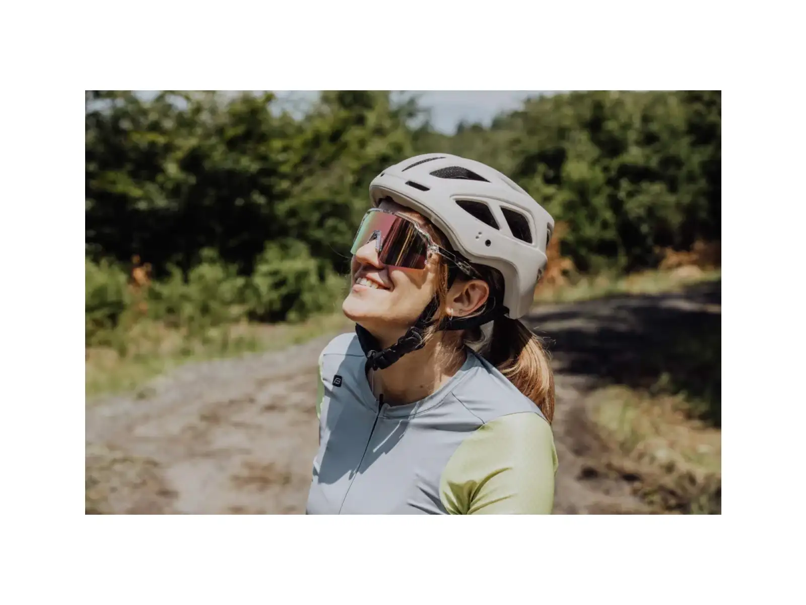 Force Strive okulary rowerowe przezroczyste/fioletowo-żółte szkło