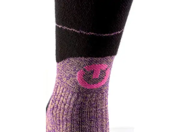Thermic Ski Merino Reflector damskie skarpety purple/gold
