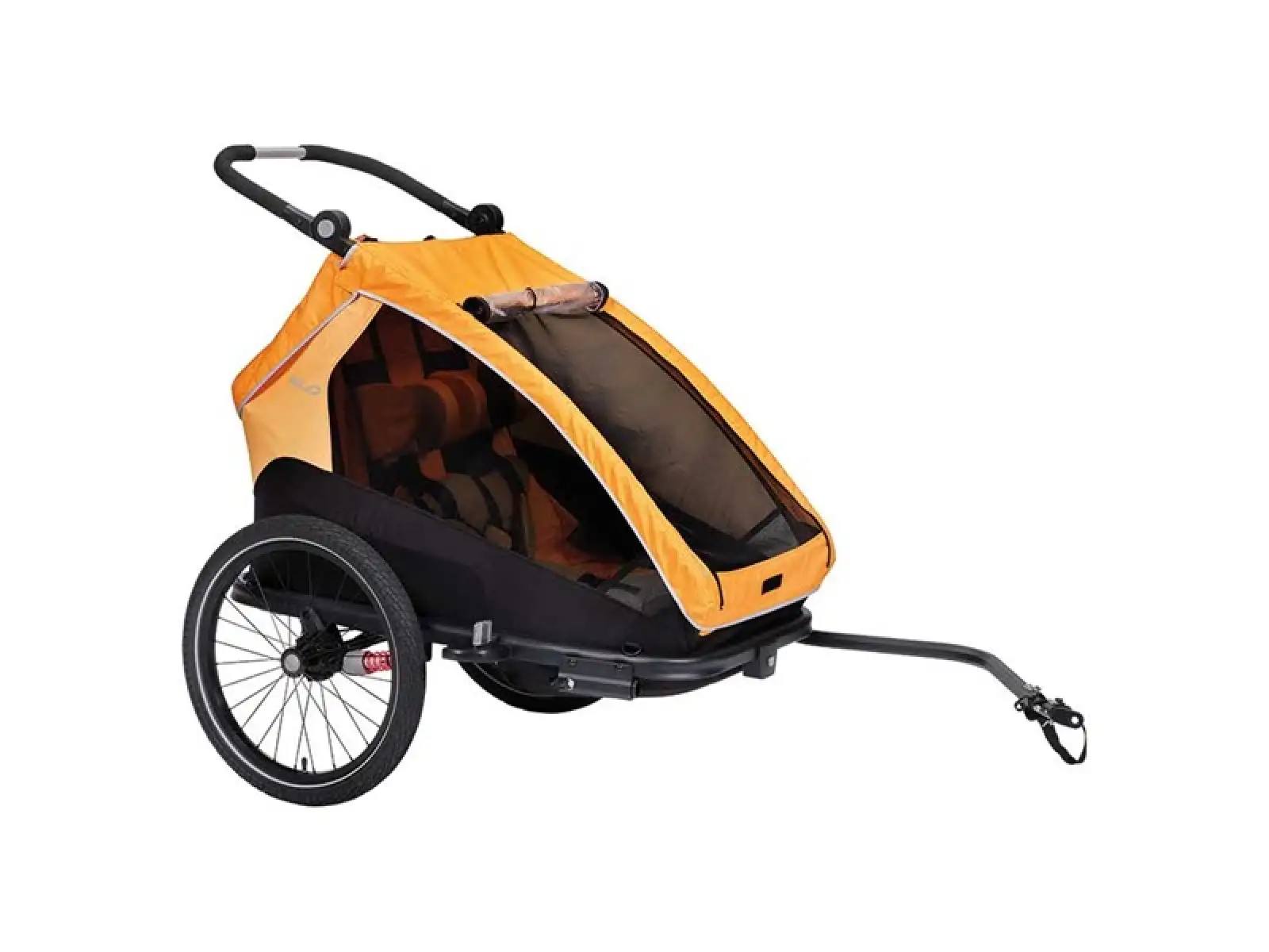 XLC DUOs BS-C10 dwumiejscowa przyczepka 20" Marigold/Anthrazit