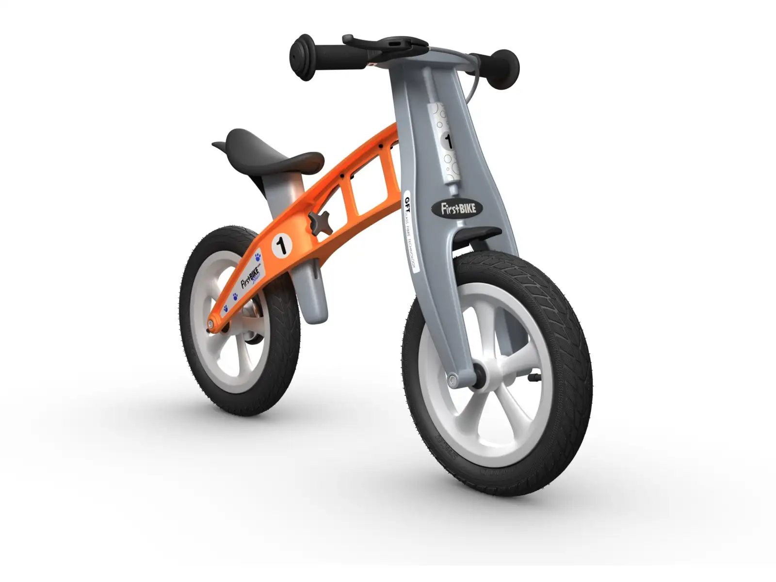 First Bike Street rowerek biegowy dla dzieci pomarańczowa